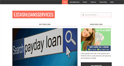 Desktop Screenshot of ezcashloansservices.com